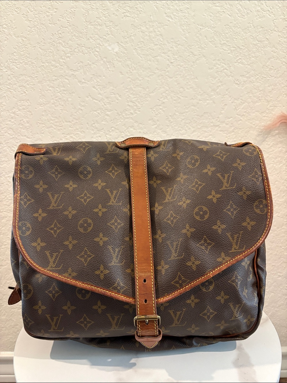 Louis Vuitton FH0940 Saumur 35 Brown Monogram Crossbody Bag - Picture 3 of 13